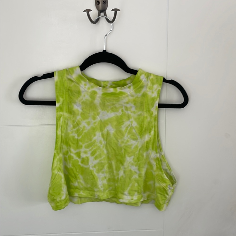 Lululemon Green Tie-Dye Women's Crop Top